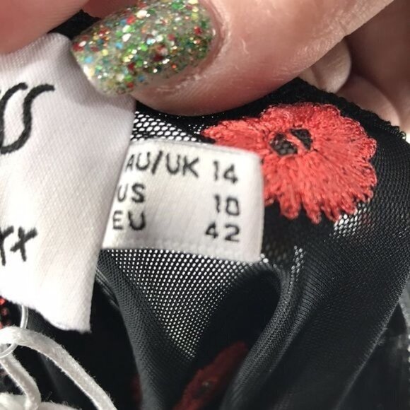 Princess Polly Madsen Mesh Body Suit Size 10 New with tags - Picture 8 of 12